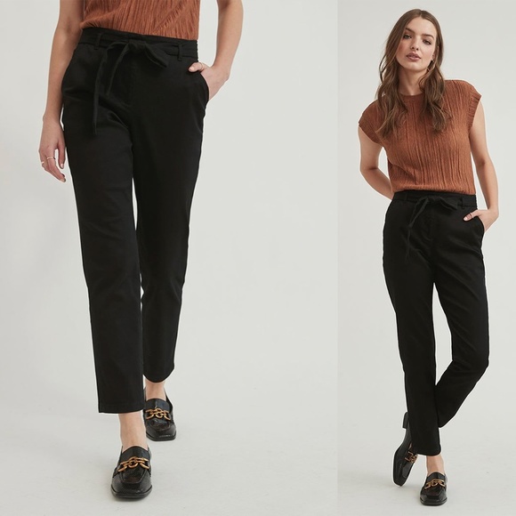 Belted High Rise Pants - Picture 1 of 6
